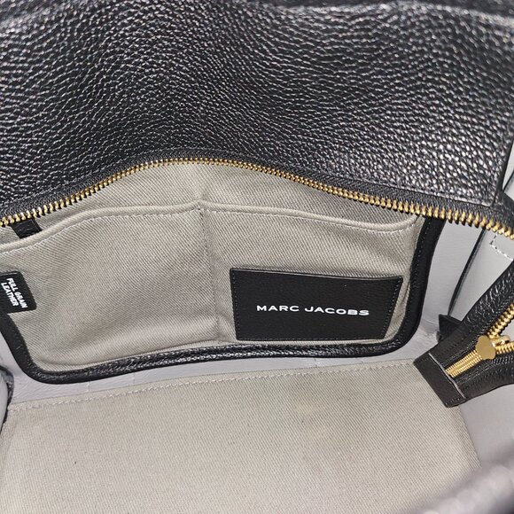 MARC JACOBS THE TOTE BAG BLACK LEATHER - Picture 5 of 8